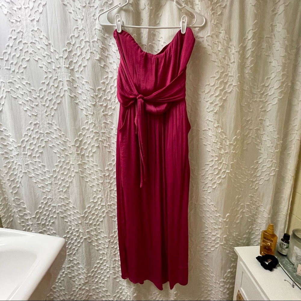 Hot pink jumpsuit!